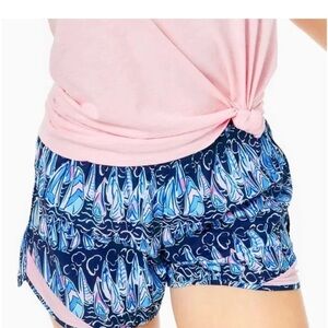 Lilly Pulitzer Luxletic Blue and Pink Shorts